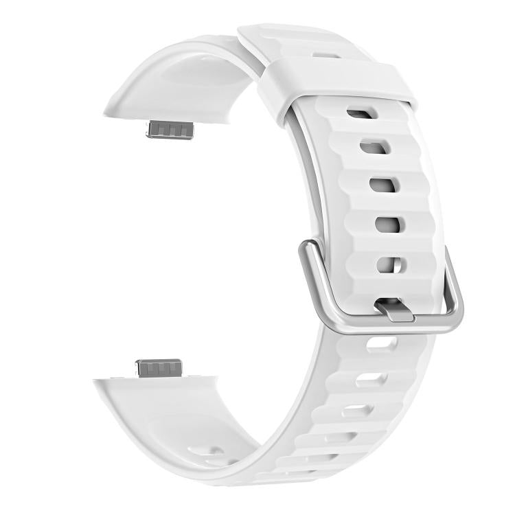 For Huawei Watch Fit 5 / Fit 5 Pro Wave Texture Solid Color Silicone Watch Band