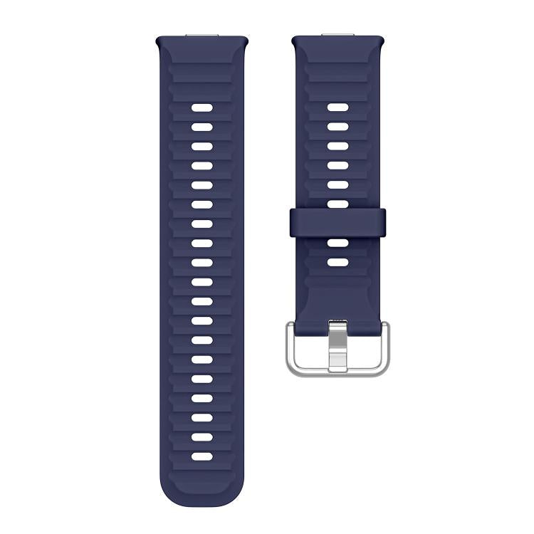 For Huawei Watch Fit 5 / Fit 5 Pro Wave Texture Solid Color Silicone Watch Band