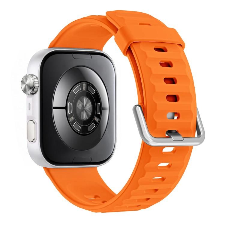 For Huawei Watch Fit 5 / Fit 5 Pro Wave Texture Solid Color Silicone Watch Band