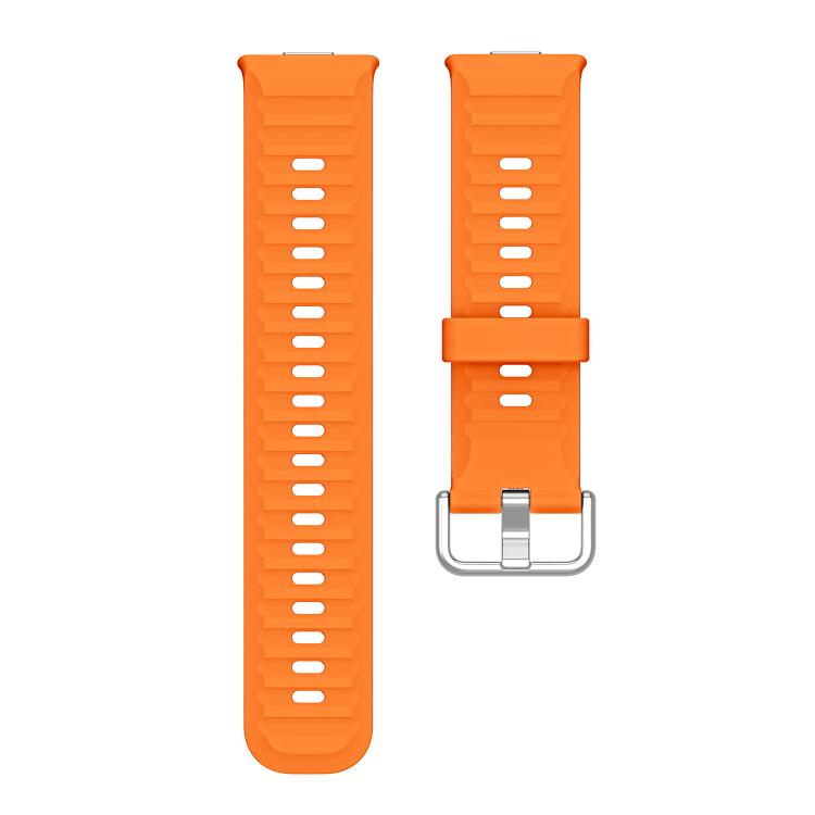 For Huawei Watch Fit 5 / Fit 5 Pro Wave Texture Solid Color Silicone Watch Band