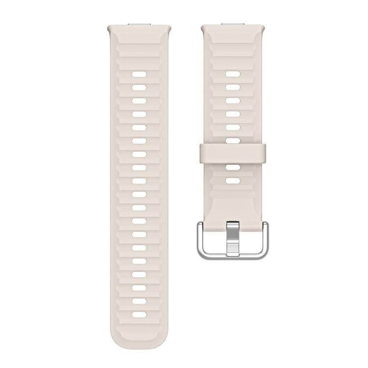 For Huawei Watch Fit 5 / Fit 5 Pro Wave Texture Solid Color Silicone Watch Band