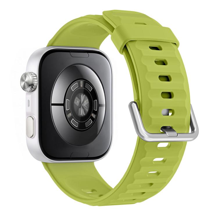 For Huawei Watch Fit 5 / Fit 5 Pro Wave Texture Solid Color Silicone Watch Band