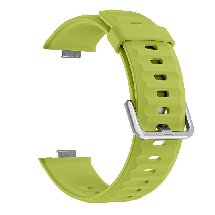 For Huawei Watch Fit 5 / Fit 5 Pro Wave Texture Solid Color Silicone Watch Band