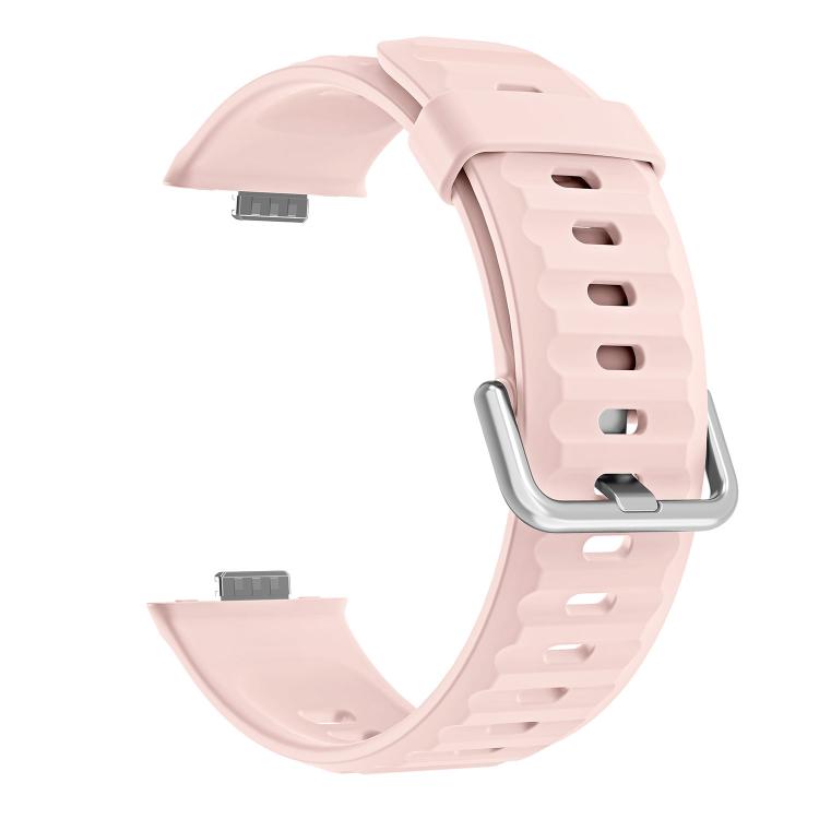 For Huawei Watch Fit 5 / Fit 5 Pro Wave Texture Solid Color Silicone Watch Band