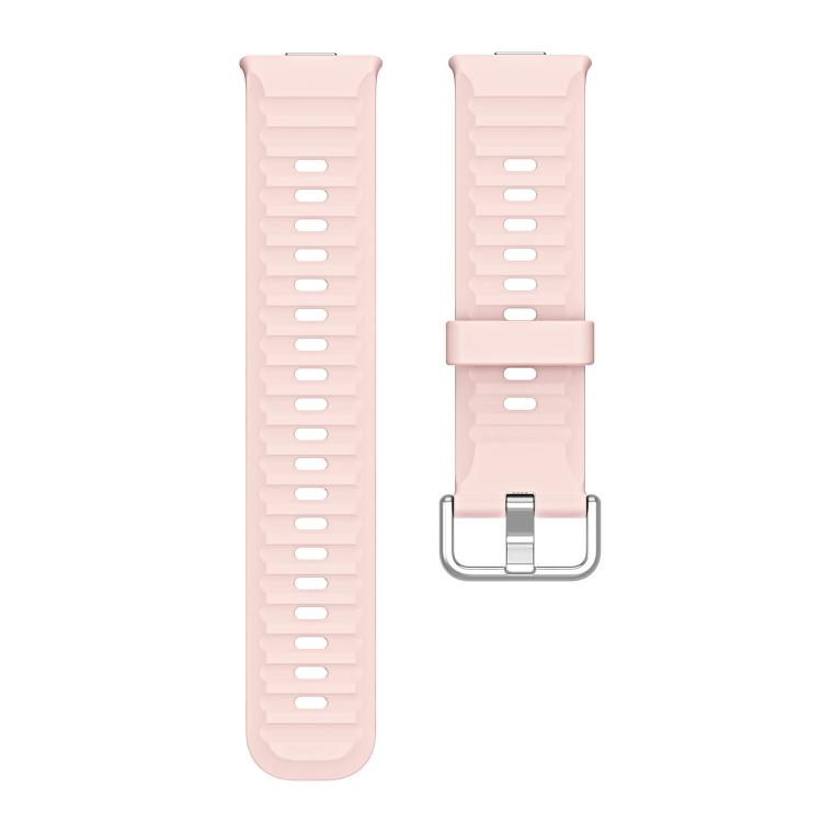 For Huawei Watch Fit 5 / Fit 5 Pro Wave Texture Solid Color Silicone Watch Band