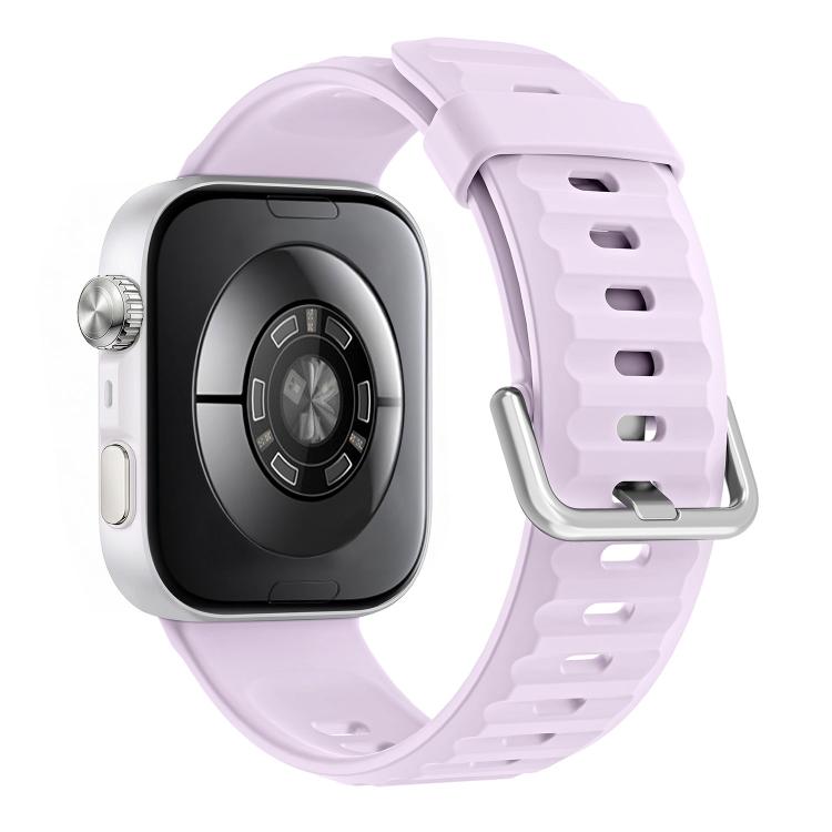 For Huawei Watch Fit 5 / Fit 5 Pro Wave Texture Solid Color Silicone Watch Band