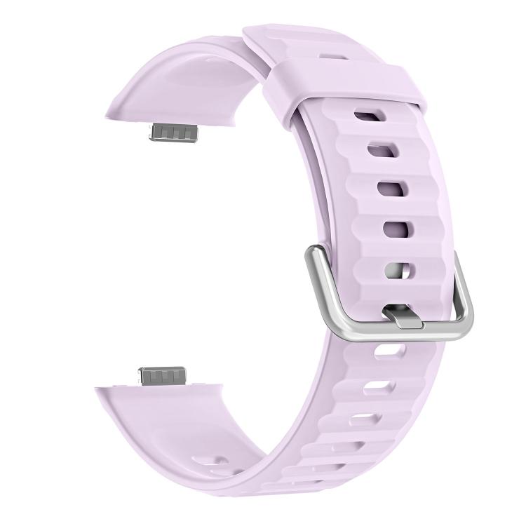 For Huawei Watch Fit 5 / Fit 5 Pro Wave Texture Solid Color Silicone Watch Band