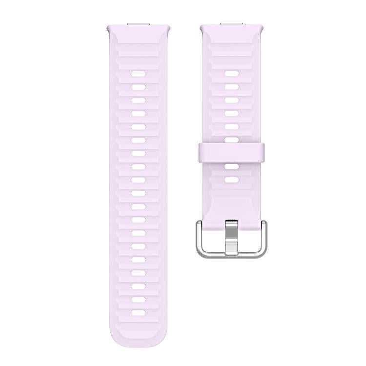 For Huawei Watch Fit 5 / Fit 5 Pro Wave Texture Solid Color Silicone Watch Band