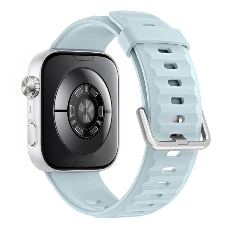 For Huawei Watch Fit 5 / Fit 5 Pro Wave Texture Solid Color Silicone Watch Band