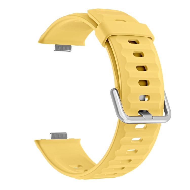 For Huawei Watch Fit 5 / Fit 5 Pro Wave Texture Solid Color Silicone Watch Band