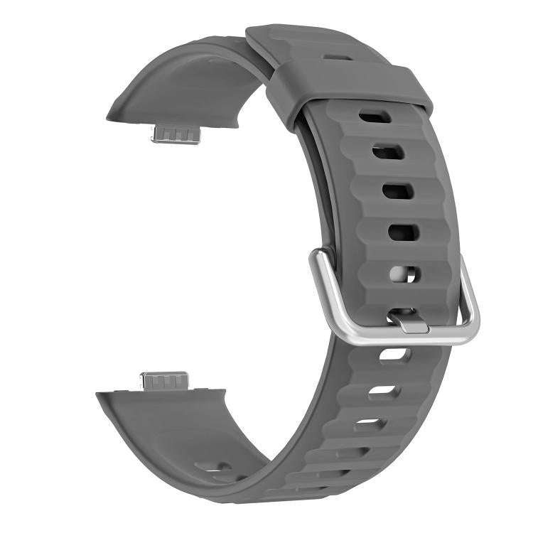 For Huawei Watch Fit 5 / Fit 5 Pro Wave Texture Solid Color Silicone Watch Band