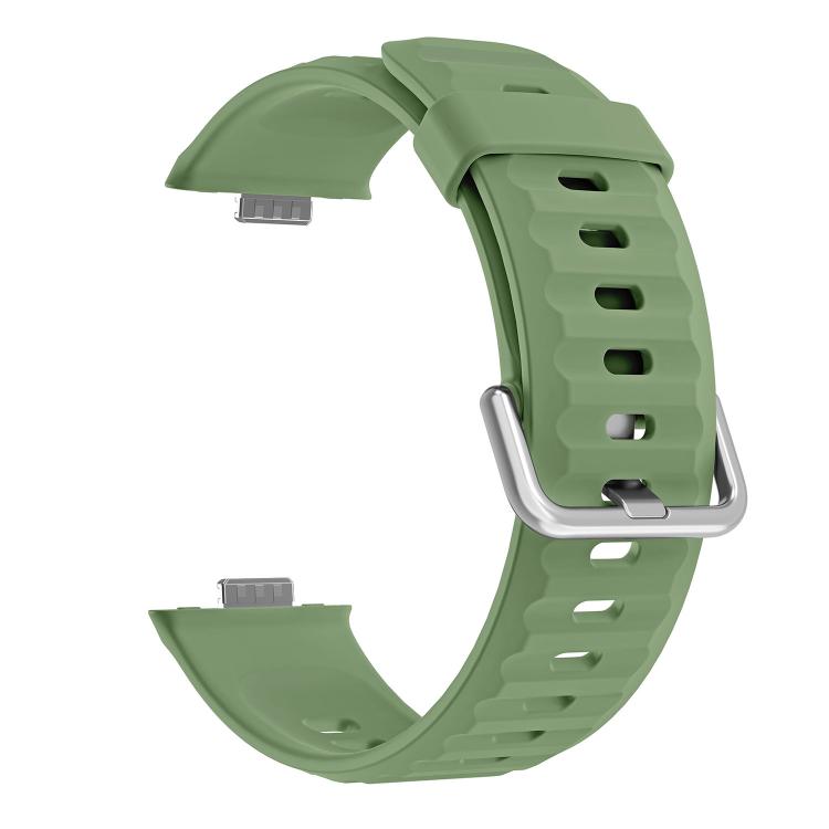For Huawei Watch Fit 5 / Fit 5 Pro Wave Texture Solid Color Silicone Watch Band
