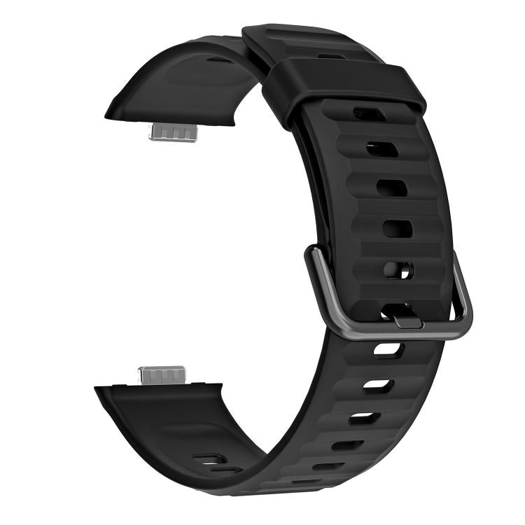For Huawei Watch Fit 5 / Fit 5 Pro Wave Texture Solid Color Silicone Watch Band