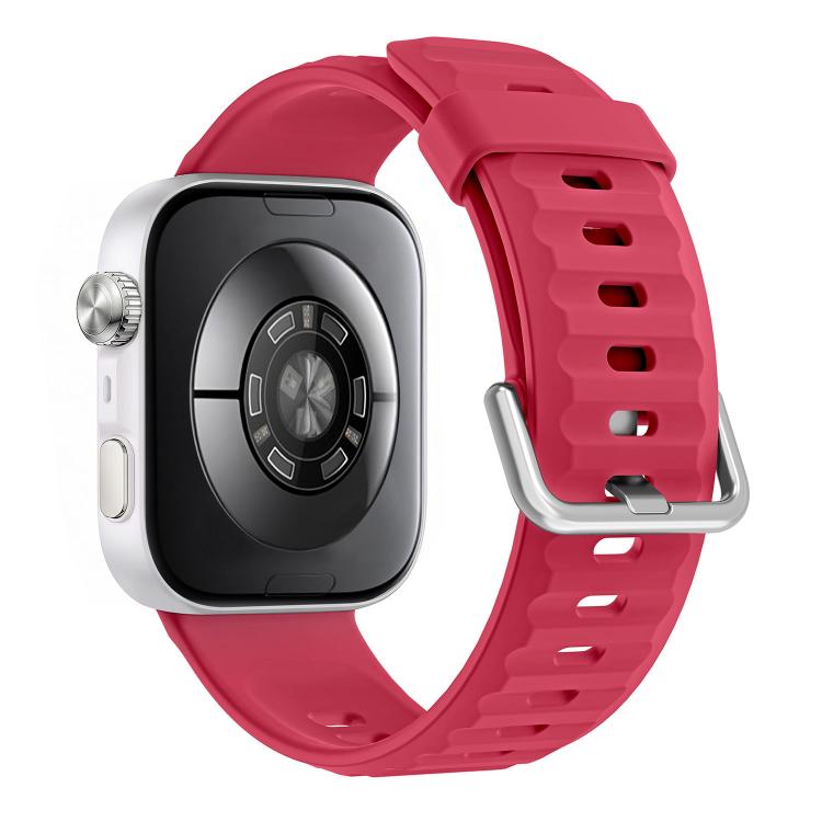 For Huawei Watch Fit 5 / Fit 5 Pro Wave Texture Solid Color Silicone Watch Band
