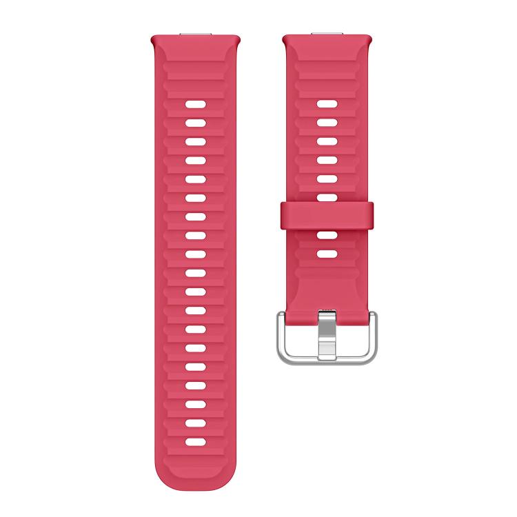 For Huawei Watch Fit 5 / Fit 5 Pro Wave Texture Solid Color Silicone Watch Band
