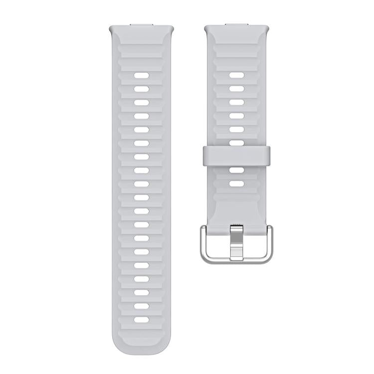 For Huawei Watch Fit 5 / Fit 5 Pro Wave Texture Solid Color Silicone Watch Band