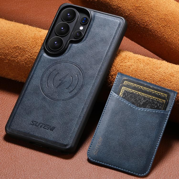 For Samsung Galaxy S26 Ultra  5G Suteni G5S5 2-in-1 Magnetic Detachable Bottle Opener Card Bag Cow Leather Back Phone Case
