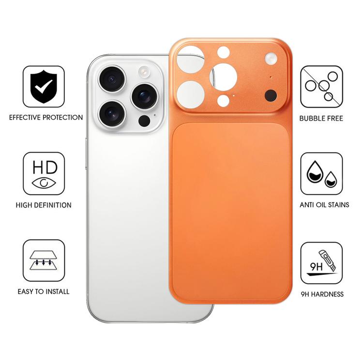 For iPhone 16 Pro Max Instantly Transform Into 17 Pro Series Ultra-Thin Frosted PET Back Cover