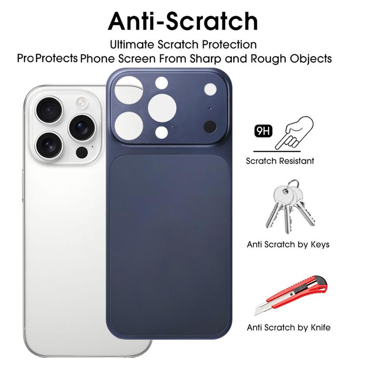 For iPhone 16 Pro Max Instantly Transform Into 17 Pro Series Ultra-Thin Frosted PET Back Cover