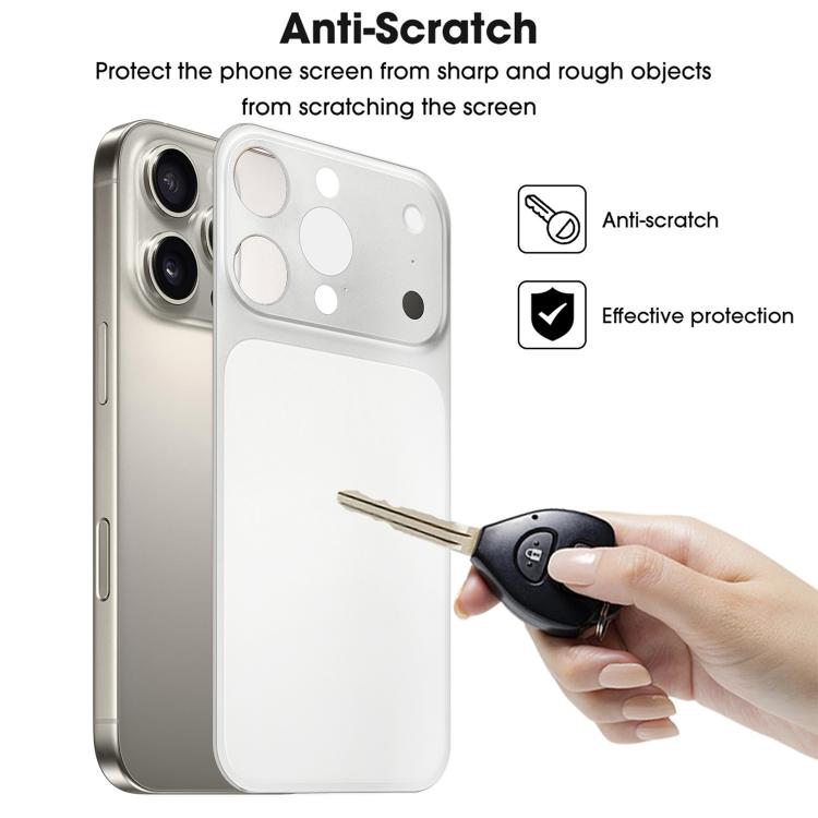 For iPhone 16 Pro Max Instantly Transform Into 17 Pro Series Ultra-Thin Frosted PET Back Cover