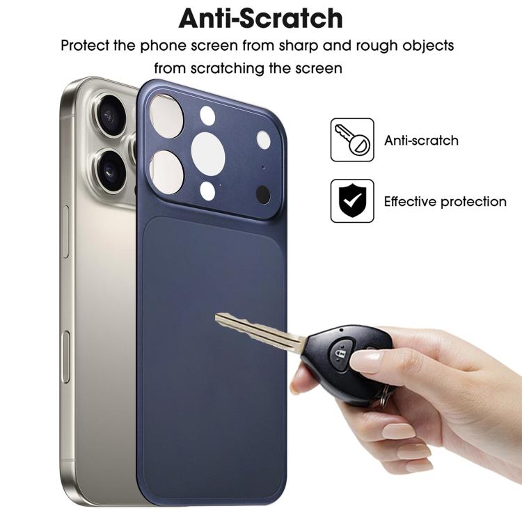 For iPhone 15 Pro Max Instantly Transform Into 17 Pro Series Ultra-Thin Frosted PET Back Cover