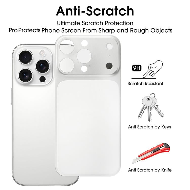 For iPhone 13 Pro Max Instantly Transform Into 17 Pro Series Ultra-Thin Frosted PET Back Cover