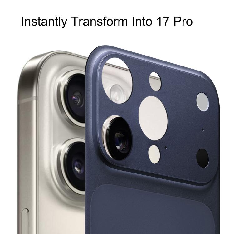 For iPhone 15 Pro Instantly Transform Into 17 Pro Series Ultra-Thin Frosted PET Back Cover