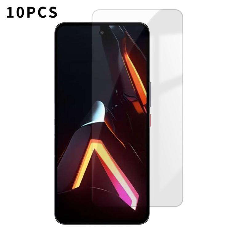 For ZTE nubia Neo 5 Pro 5G Kalebol 10pcs High-Aluminum Semi-Screen Anti-Fingerprint HD Tempered Glass Film