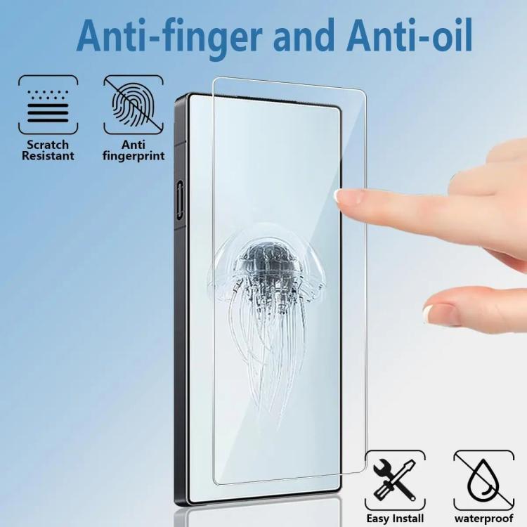 For ZTE nubia Neo 5 5G Kalebol 10pcs High-Aluminum Semi-Screen Anti-Fingerprint HD Tempered Glass Film