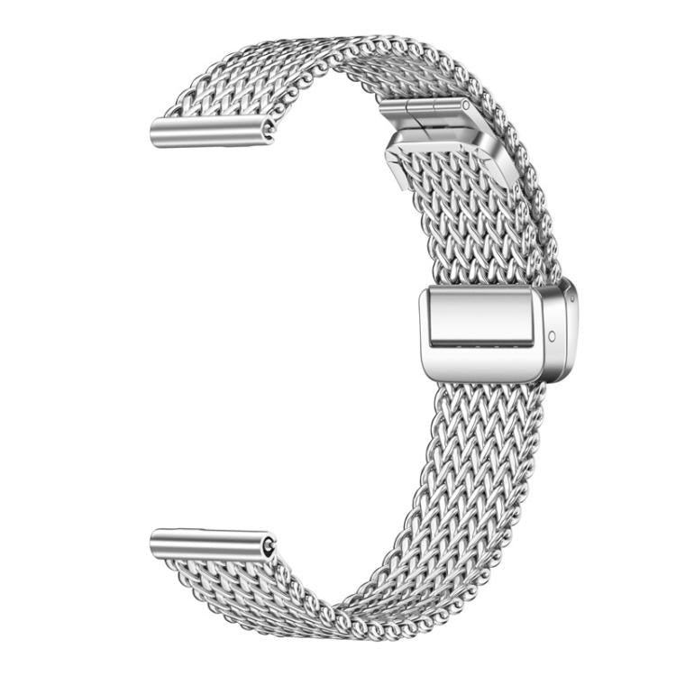 For Huawei Band 11 / Band 11 Pro Slim Zigzag Mesh Folding Magnetic Clasp Stainless Steel Watch Band