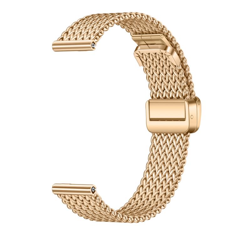 For Huawei Band 11 / Band 11 Pro Slim Zigzag Mesh Folding Magnetic Clasp Stainless Steel Watch Band