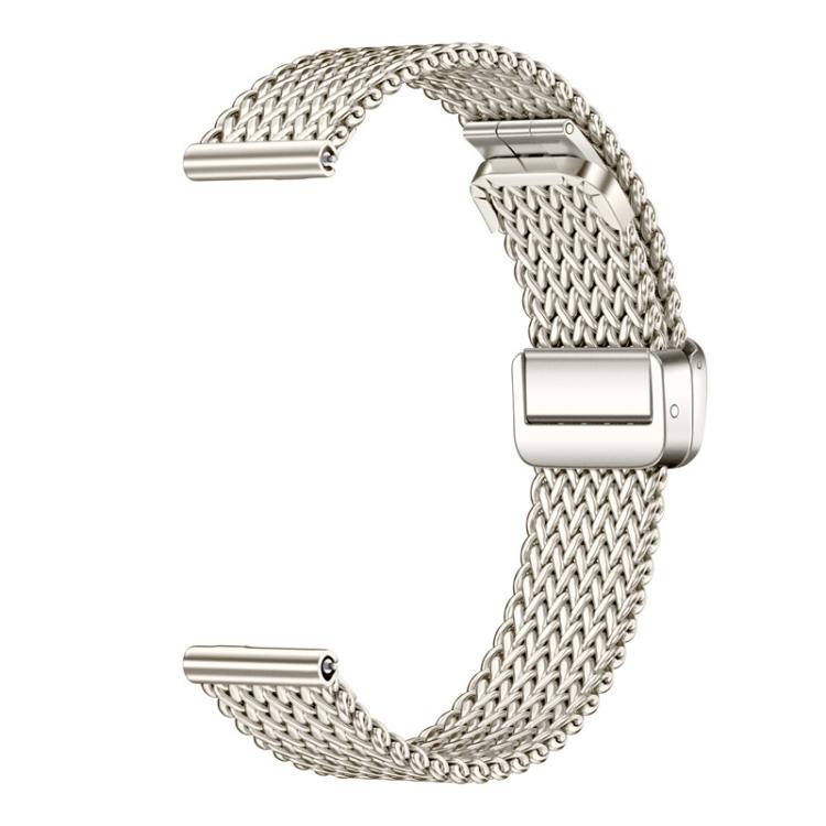 For Huawei Band 11 / Band 11 Pro Slim Zigzag Mesh Folding Magnetic Clasp Stainless Steel Watch Band