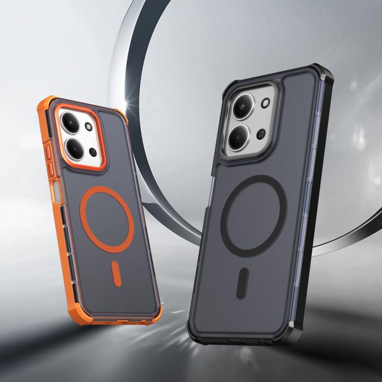 For Redmi 15C 5G / 4G Global 171mm Skin Feel Semi-transparent Frosted Magnetic Four-Corner Shockproof Phone Case