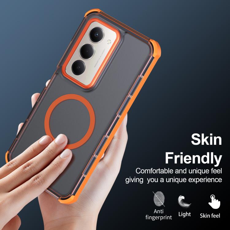 For Redmi 15 5G Global / 15 4G SEA 169.5mm Skin Feel Semi-transparent Frosted Magnetic Four-Corner Shockproof Phone Case