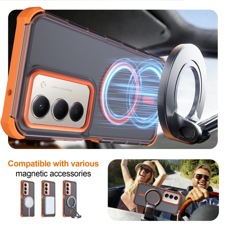 For Redmi 15 5G Global / 15 4G SEA 169.5mm Skin Feel Semi-transparent Frosted Magnetic Four-Corner Shockproof Phone Case