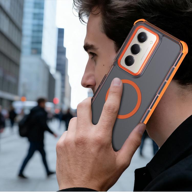 For Redmi 15 5G Global / 15 4G SEA 169.5mm Skin Feel Semi-transparent Frosted Magnetic Four-Corner Shockproof Phone Case