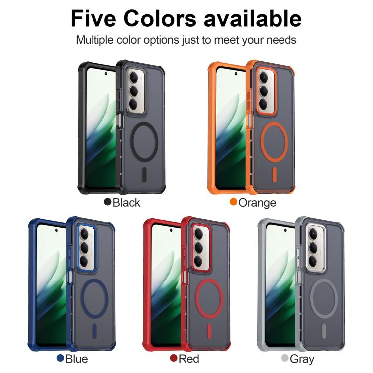 For Redmi 15 5G Global / 15 4G SEA 169.5mm Skin Feel Semi-transparent Frosted Magnetic Four-Corner Shockproof Phone Case