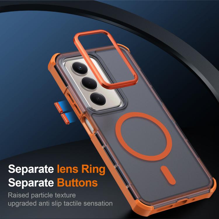 For Redmi 15 5G Global / 15 4G SEA 169.5mm Skin Feel Semi-transparent Frosted Magnetic Four-Corner Shockproof Phone Case