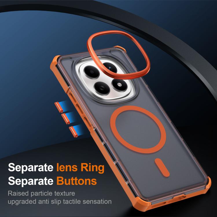 For Redmi Note 15 4G / 5G Global 164mm Skin Feel Semi-transparent Frosted Magnetic Four-Corner Shockproof Phone Case