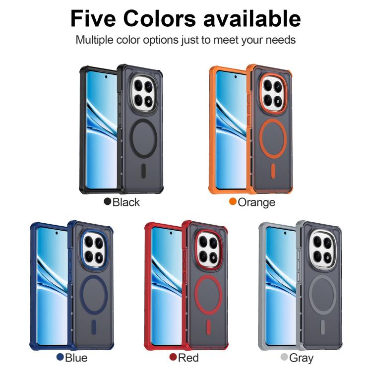 For Redmi Note 15 4G / 5G Global 164mm Skin Feel Semi-transparent Frosted Magnetic Four-Corner Shockproof Phone Case