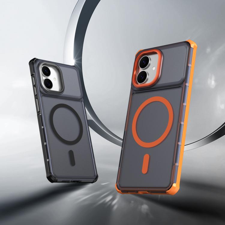 For Samsung Galaxy S26 Edge 5G Skin Feel Semi-transparent Frosted Magnetic Four-Corner Shockproof Phone Case