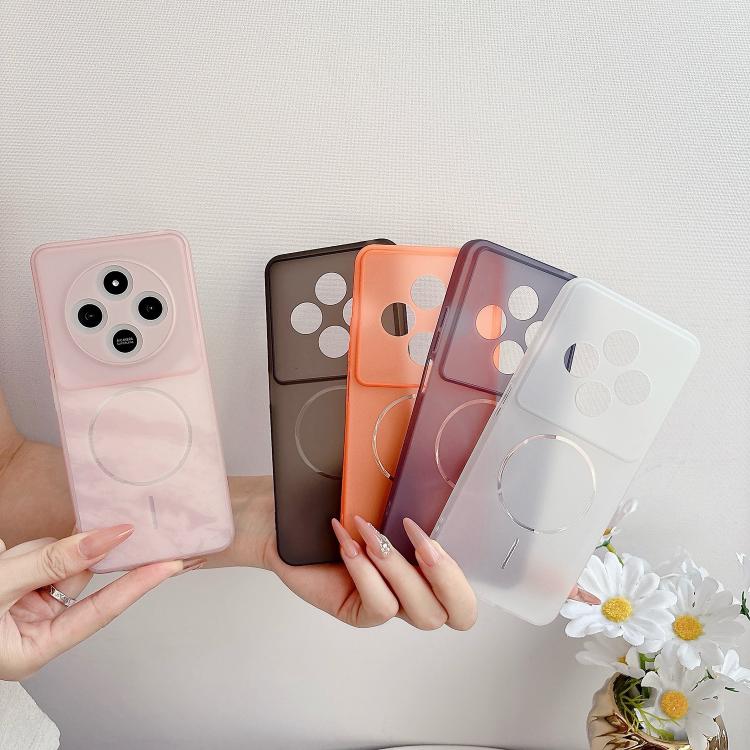 For Xiaomi Redmi 14C 5G Ultra-thin Magnetic Semi-transparent Frosted TPU Shockpoof Phone Case