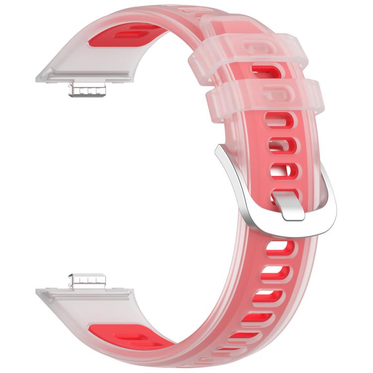 For Huawei Watch Fit 5 / Fit 5 Pro / Fit 4 Translucent Jelly Silicone Watch Band
