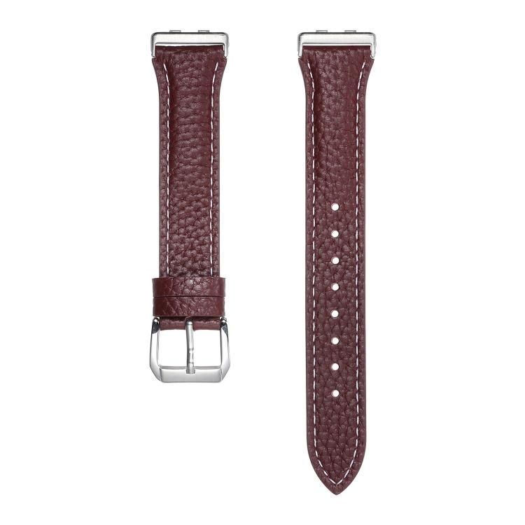 For Huawei Band 11 / Band 11 Pro Lychee Texture Pin Buckle Genuine Leather Watch Band