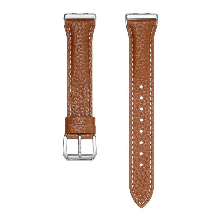 For Huawei Band 11 / Band 11 Pro Lychee Texture Pin Buckle Genuine Leather Watch Band