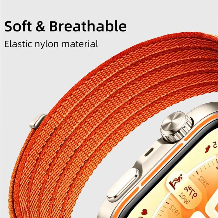 For Huawei Watch Fit 5 / Fit 5 Pro Cloud-Feel Breathable Nylon Woven Metal Head Watch Band