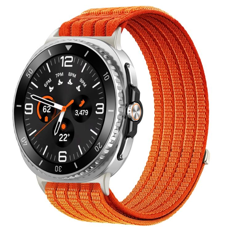 For Samsung Galaxy Watch8 / Watch8 Classic Cloud-Feel Breathable Nylon Woven Metal Head Watch Band