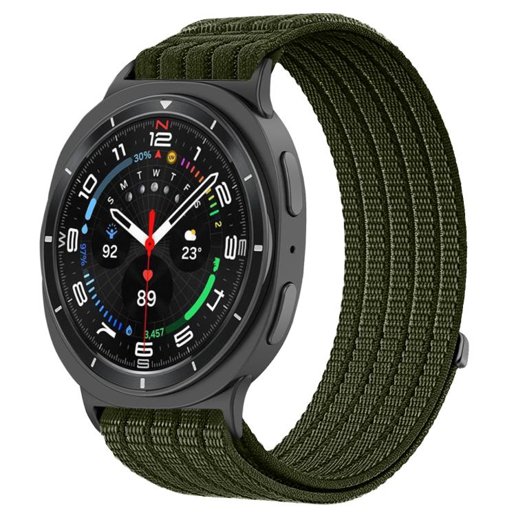 For Samsung Galaxy Watch8 / Watch8 Classic Cloud-Feel Breathable Nylon Woven Metal Head Watch Band