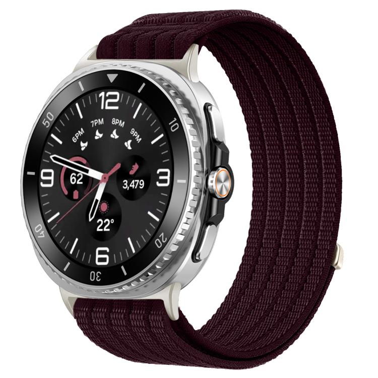 For Samsung Galaxy Watch8 / Watch8 Classic Cloud-Feel Breathable Nylon Woven Metal Head Watch Band