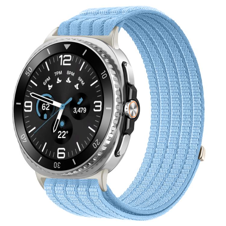 For Samsung Galaxy Watch8 / Watch8 Classic Cloud-Feel Breathable Nylon Woven Metal Head Watch Band
